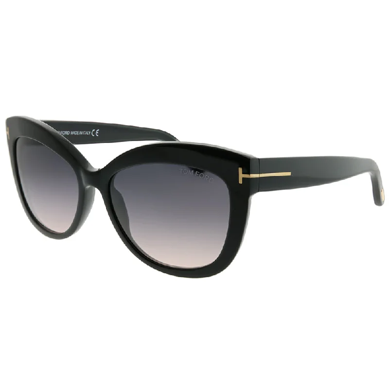 Tom Ford Alistair TF 524 01B Unisex Cat-Eye Sunglasses Wrap - Around Ski Goggles