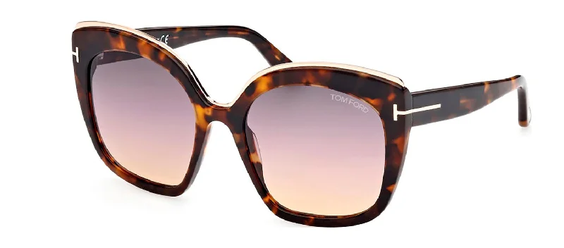 Tom Ford CHANTALLE W FT0944 55B Oversized Square Sunglasses Matte - Finish Plastic Frame Look Tom Ford CHANTALLE W FT0944 55B Oversized Square Sunglasses Matte - Finish Plastic Frame Look