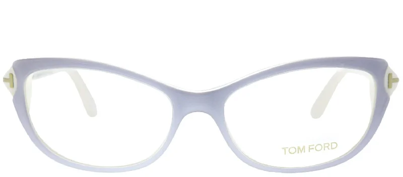 Tom Ford FT 5286 Cat-Eye Eyeglasses Leather - Trimmed Luxe Style