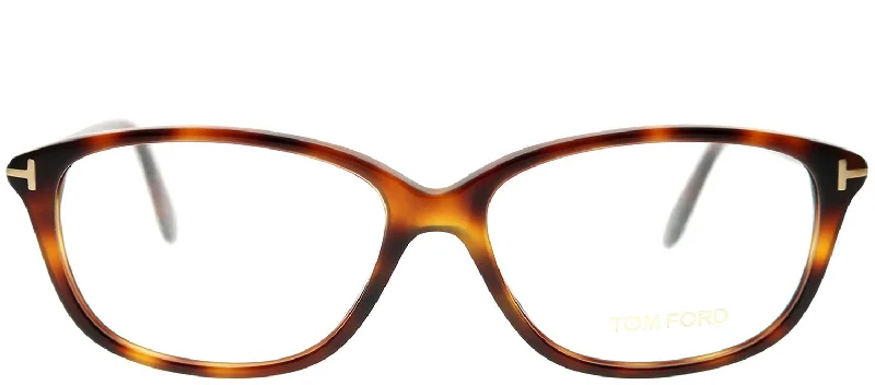 Tom Ford FT 5316 Rectangle Eyeglasses Translucent Frame Modern Aesthetic