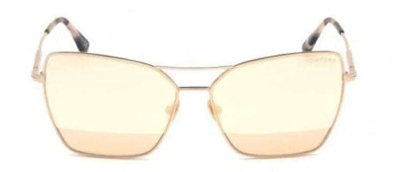 Tom Ford FT0738 28Z Butterfly Sunglasses Thin - Rimmed Elegant Style