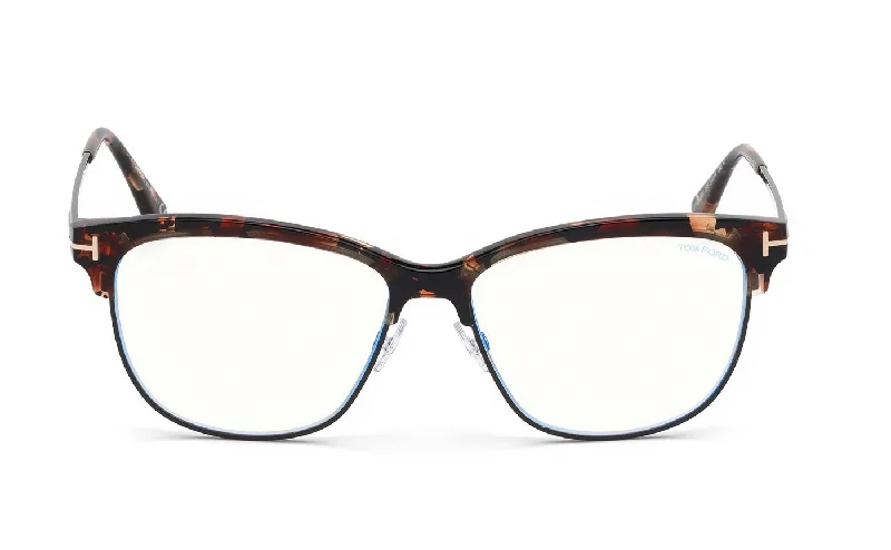 Tom Ford FT5546-B 055 Cateye Optical Blue Block Frames Gradient - Lens 