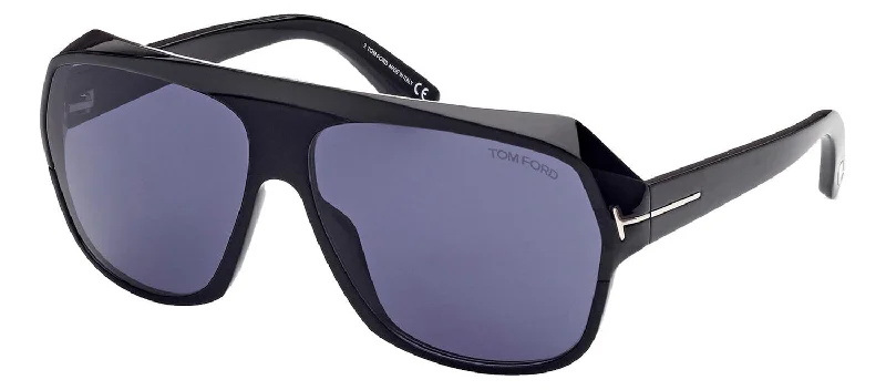 Tom Ford HAWKINGS M FT0908 01V Flat Top Sunglasses High - Tech Smart Glasses