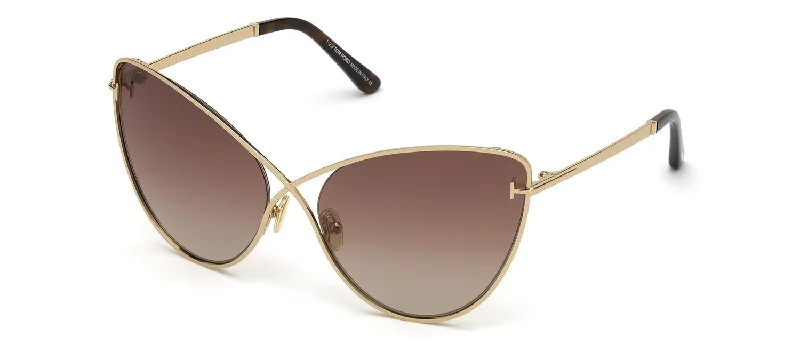 Tom Ford Leila FT0786 28F Cat-Eye Sunglasses Vintage - Style Browline Glasses