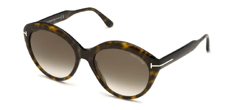 Tom Ford Maxine FT0763 52K Round Sunglasses Steampunk - Inspired Goggles