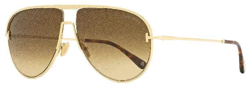 Tom Ford Unisex Aviator Sunglasses TF924 Theo 28F Gold 60mm Geometric - Patterned Frame Design Tom Ford Unisex Aviator Sunglasses TF924 Theo 28F Gold 60mm Geometric - Patterned Frame Design