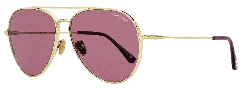 Tom Ford Unisex Dashel-02 Sunglasses TF996 32Y Pale Violet/Violet 62mm Glitter - Embellished Party Glasses