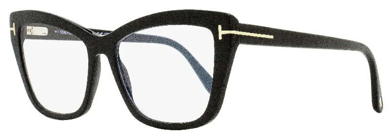 Tom Ford Women's Blue Block Eyeglasses TF5826B 001 Black 55mm Anti - Blue - Light Computer Glasses
