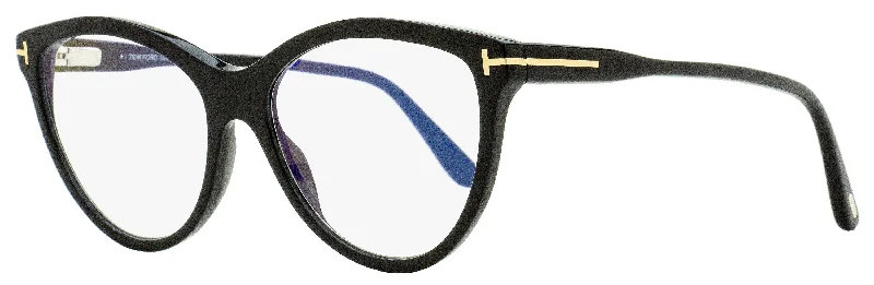 Tom Ford Women's Magnetic Clip-on Eyeglasses TF5772B 001 Black 55mm Small - Frame Dainty Design