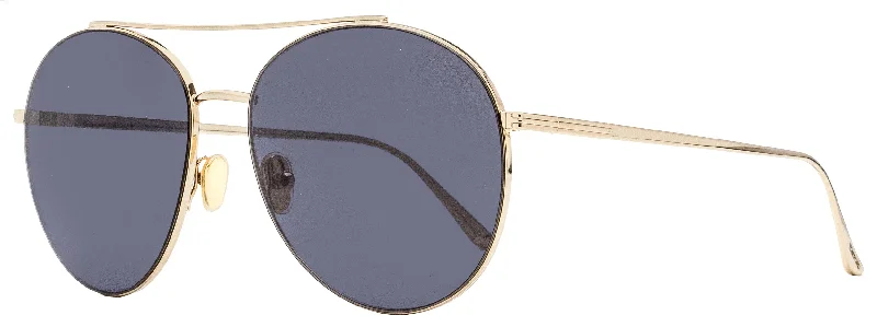 Tom Ford Women's Round Sunglasses TF757 Cleo 28A Gold 59mm Foldable Travel - Friendly Glasses Tom Ford Women's Round Sunglasses TF757 Cleo 28A Gold 59mm Foldable Travel - Friendly Glasses