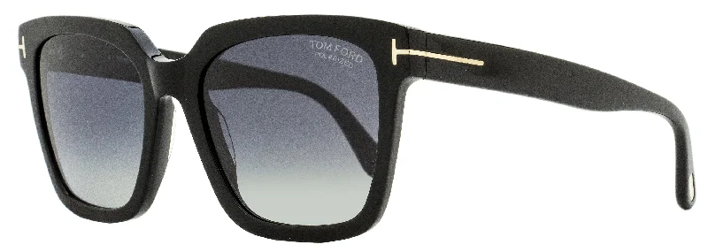 Tom Ford Women's Selby Sunglasses TF952 01D Black  55mm Two - Tone Frame Contrast