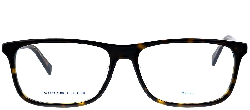Tommy Hilfiger TH 1452 Square Eyeglasses Thin - Rimmed Elegant Style