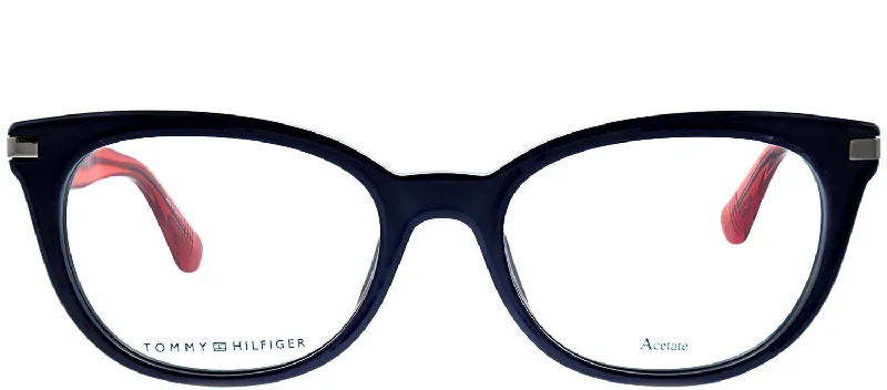 Tommy Hilfiger TH 1519 Cat-Eye Eyeglasses Wayfarer Streetwear Style