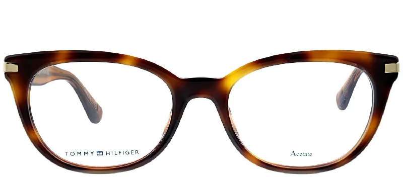 Tommy Hilfiger TH 1519 Cat-Eye Eyeglasses Rectangle Business Style