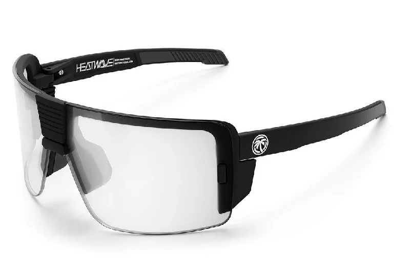 Vector Sunglasses: Clear Z87+ Vintage Horn - Rimmed Style