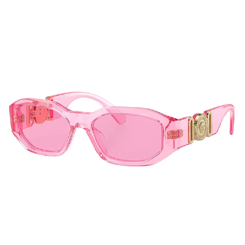 Versace Kids VK 4429U 5370/5 48mm Childrens Geometric Sunglasses Wood - Grain Accent Natural Look Versace Kids VK 4429U 5370/5 48mm Childrens Geometric Sunglasses Wood - Grain Accent Natural Look