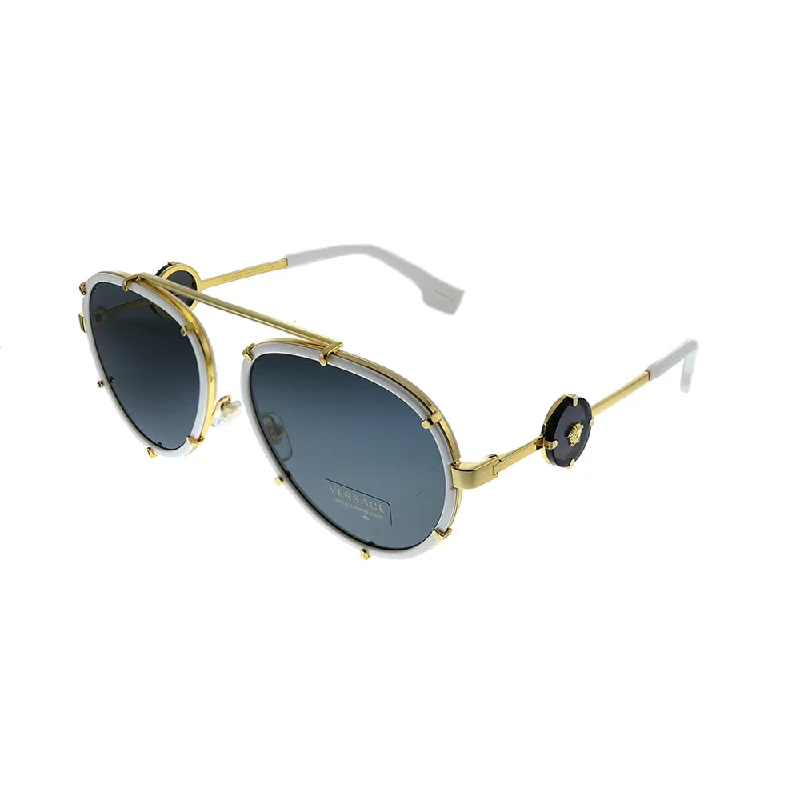 Versace VE 2232 147187 Womens Aviator Sunglasses Rhinestone - Embellished Glam Design Versace VE 2232 147187 Womens Aviator Sunglasses Rhinestone - Embellished Glam Design
