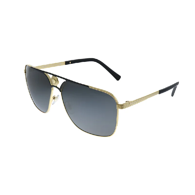 Versace VE 2238 143687 Unisex Rectangle Sunglasses Foldable Travel - Friendly Glasses Versace VE 2238 143687 Unisex Rectangle Sunglasses Foldable Travel - Friendly Glasses