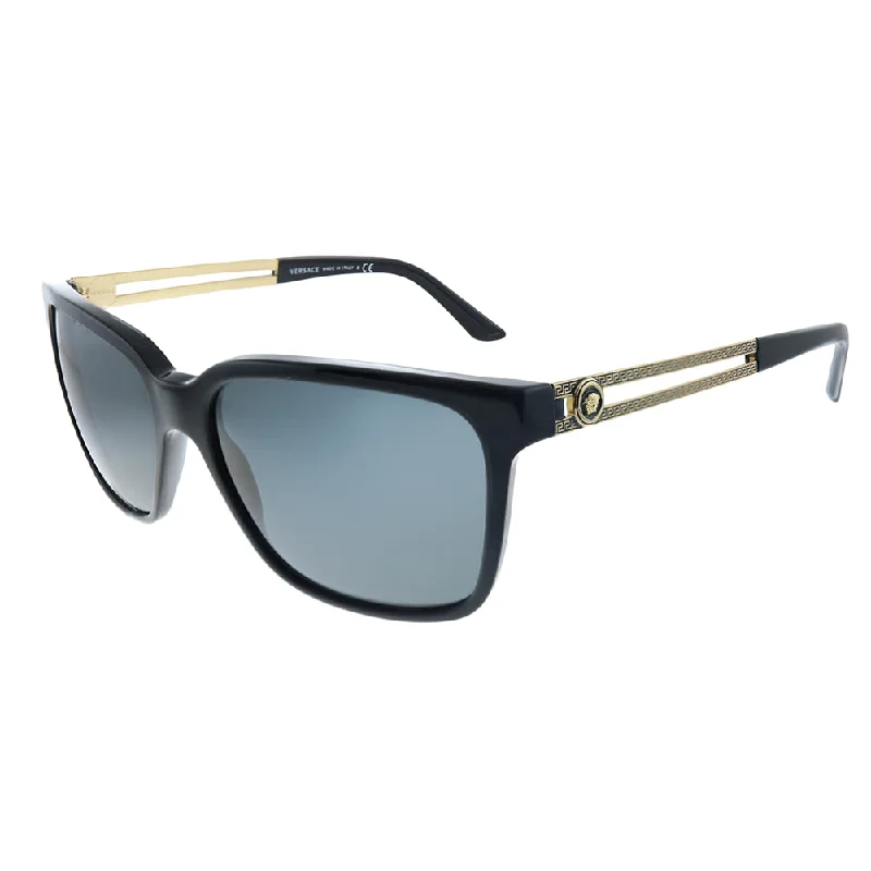 Versace  VE 4307 GB1/87 Unisex Square Sunglasses Vintage - Style Browline Glasses