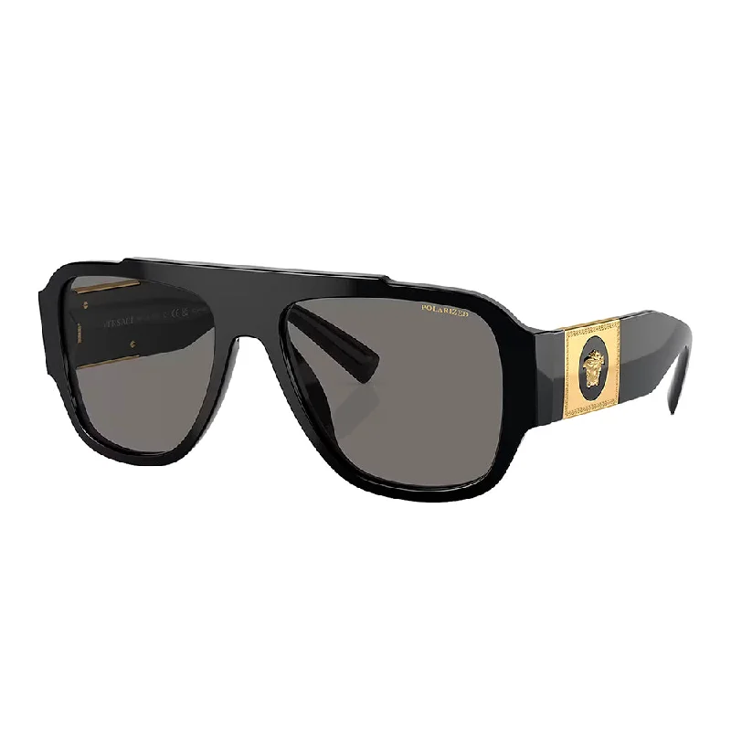 Versace  VE 4436U GB1/81 57mm Unisex Pillow Sunglasses Steampunk - Inspired Goggles