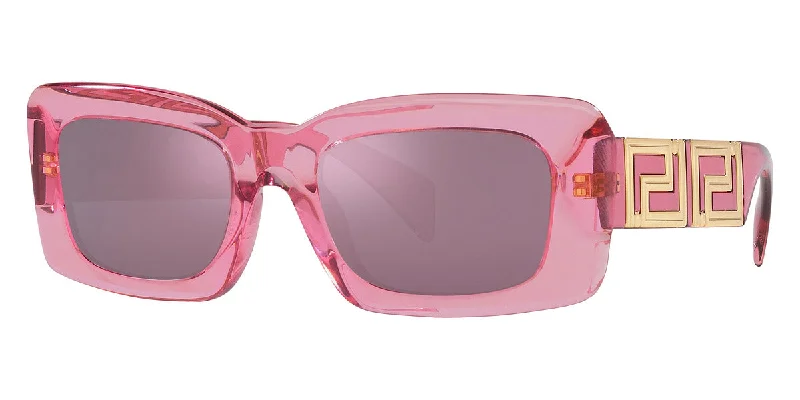 Versace Women's 54mm Transparent Pink Sunglasses VE4444U-5355AK-54 Retro - Inspired Versace Women's 54mm Transparent Pink Sunglasses VE4444U-5355AK-54 Retro - Inspired