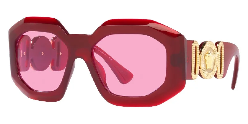 Versace Women's VE4424U-388-5 Fashion 56mm Red Sunglasses Geometric - Shaped Avant - Garde