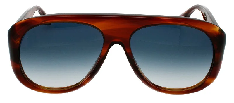 Victoria Beckham VB141S 223 Oval Sunglasses Thin - Rimmed Elegant Style