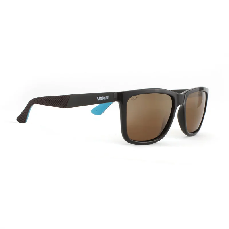 Viento Polarized Sunglasses (Brown/Amber) Unisex Angular Frame Style
