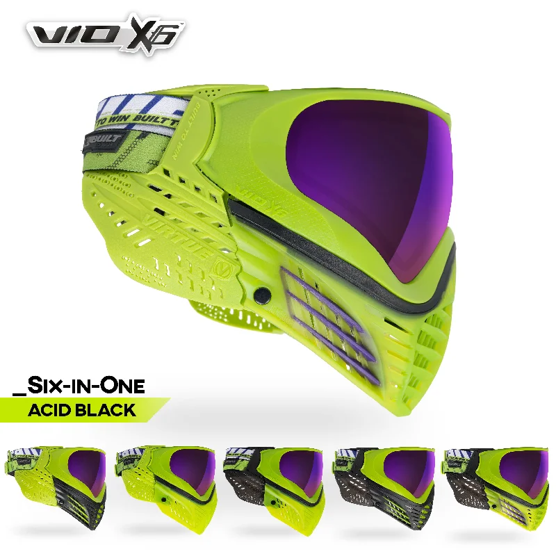 Virtue VIO X6 Goggle - Acid Black Clip - On Sunglasses Convenience
