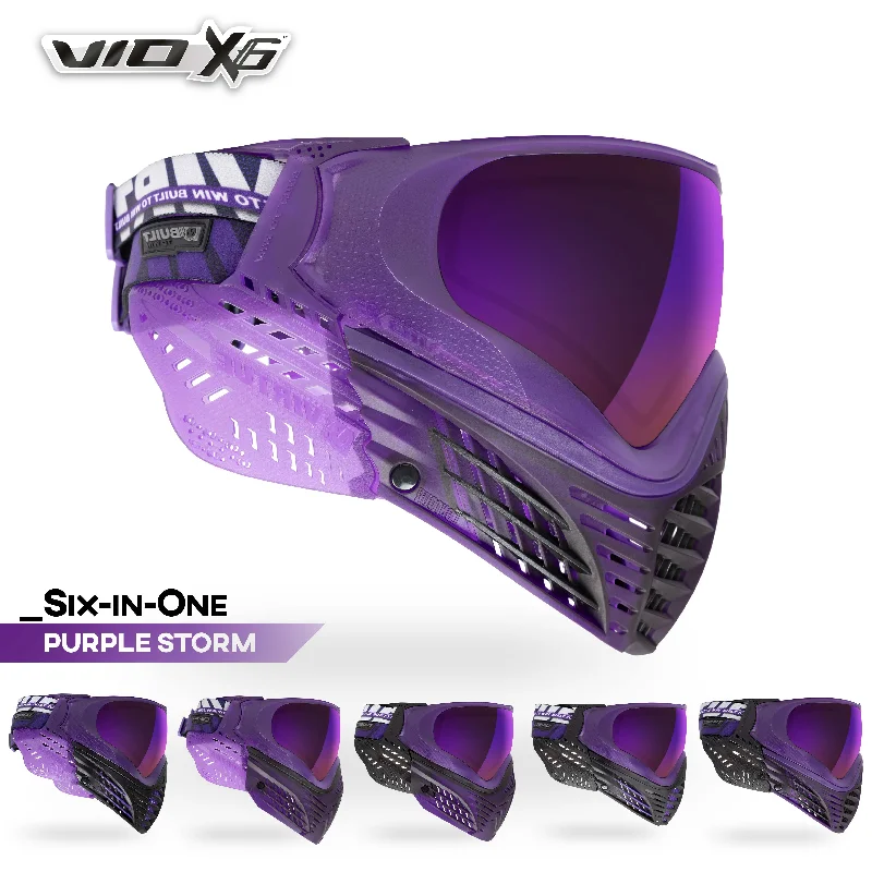 Virtue VIO X6 Goggle - Purple Storm Tinted - Lens Reading Glasses