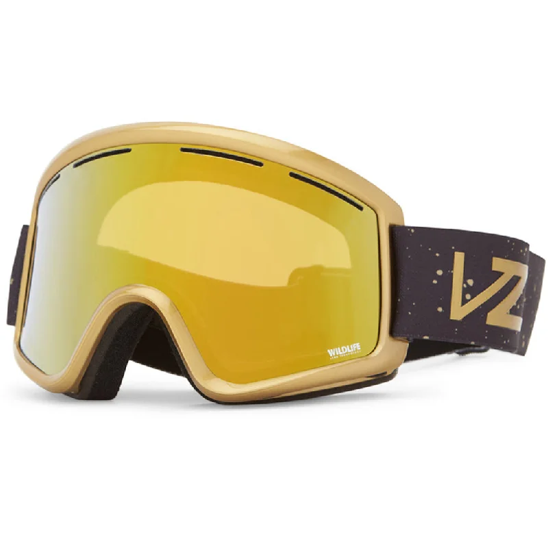 Von Zipper Cleaver Snowboard Goggles - Halldor/Tiquee Bronze/Wildlife Bronze Chrome Fashionable Look Von Zipper Cleaver Snowboard Goggles - Halldor/Tiquee Bronze/Wildlife Bronze Chrome Fashionable Look