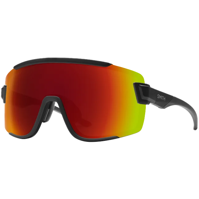 Wildcat - Matte Black/ChromaPop Red Mirror Polarized - Lens Fishing Style