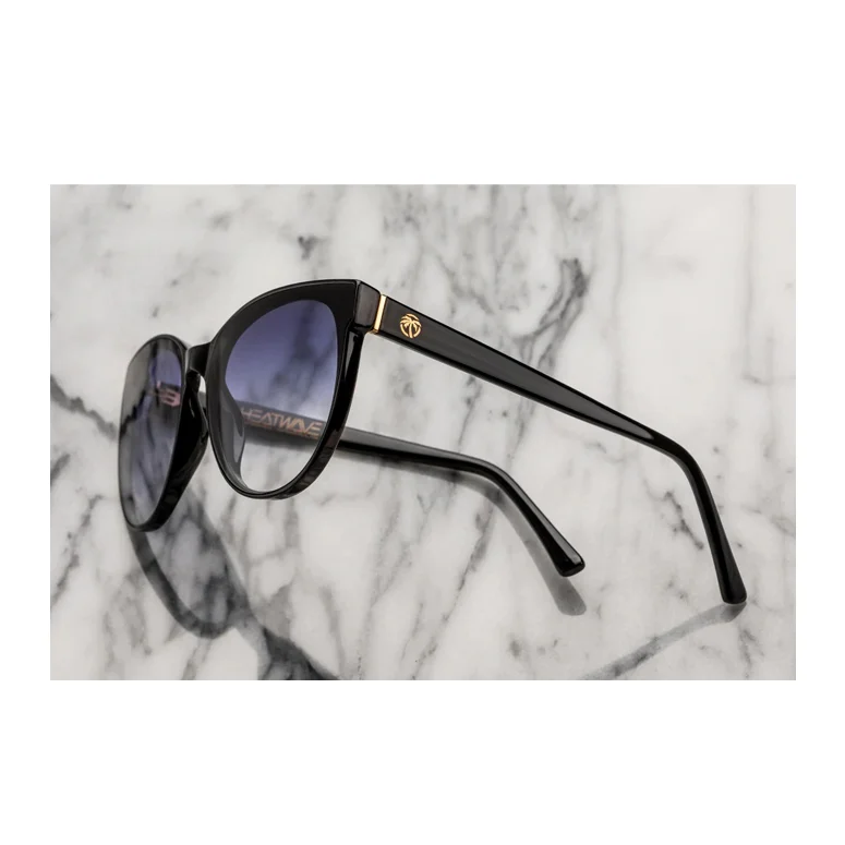 Women's Carat Sunglasses - Purple Rain Cat - Eye Feminine Design
