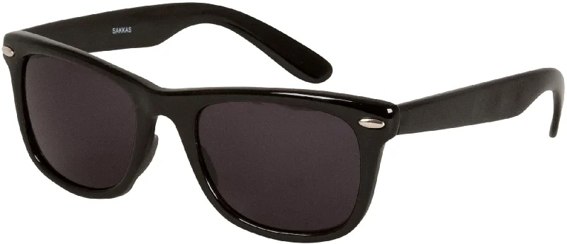 Sakkas Retro 1980's Style Sunglasses with Super Dark Lens Round - Rimmed Bohemian Look