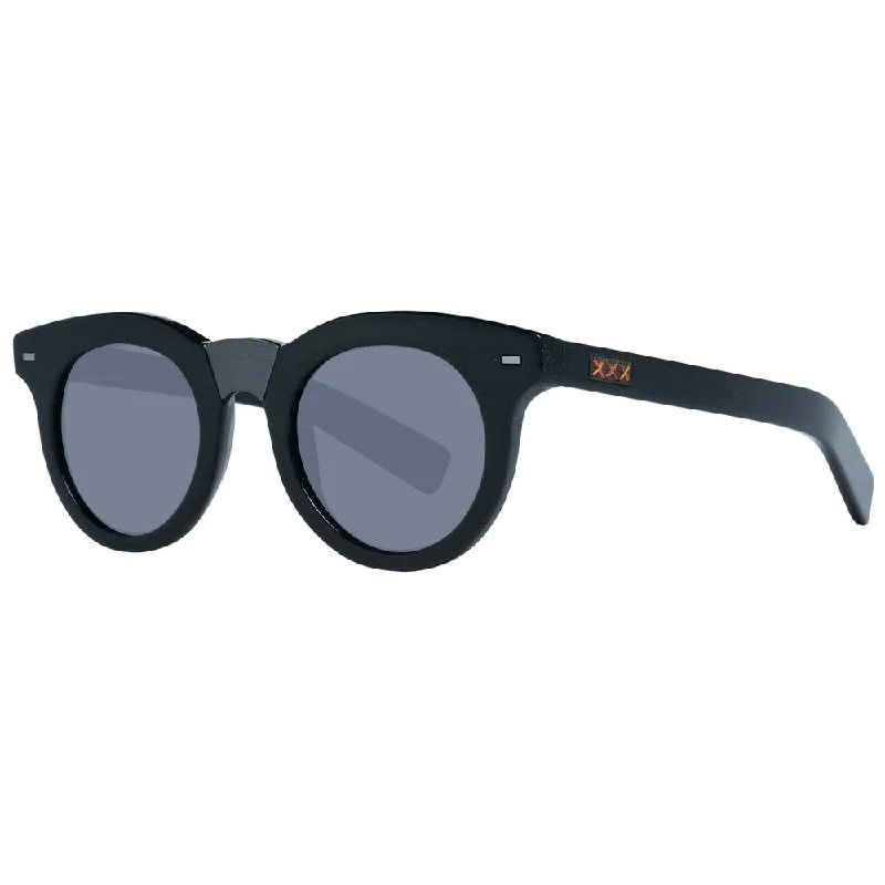 Zegna Couture  Men Men's Sunglasses Glossy Metal Frame Look