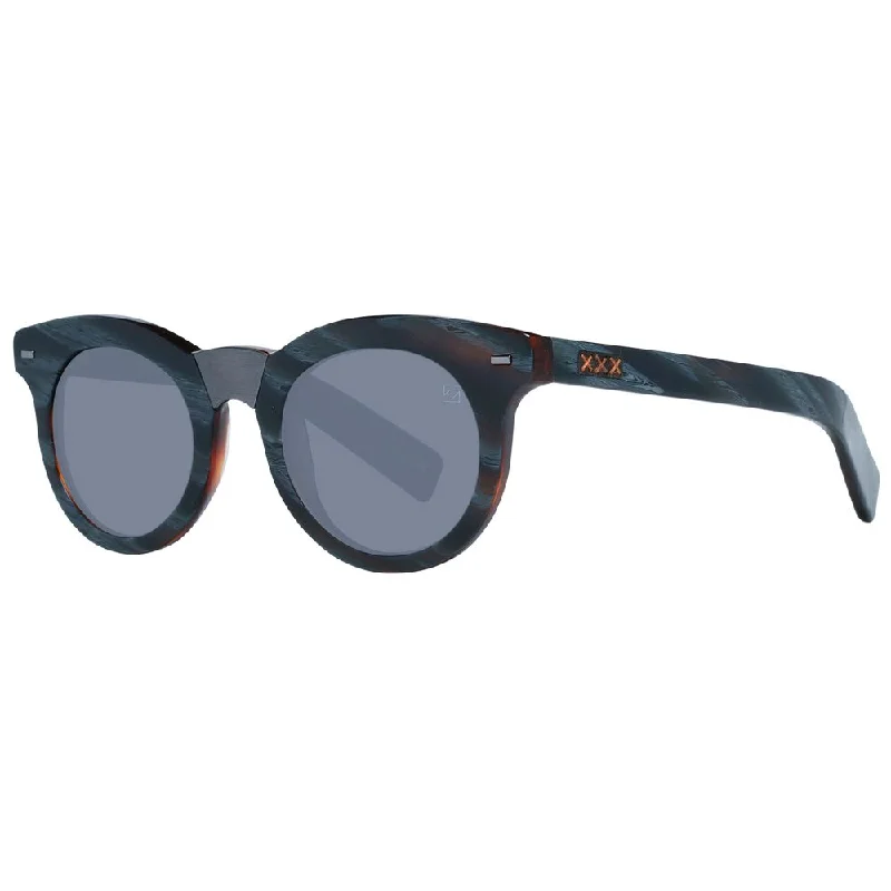 Zegna Couture  Men Men's Sunglasses Chunky Black - Frame Goth Look