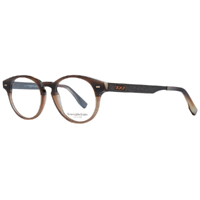 Zegna Couture  Men Optical Men's Frames Round - Rimmed Bohemian Look