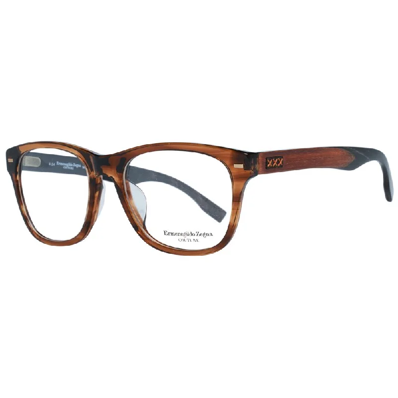 Zegna Couture  Men Optical Men's Frames Vintage - Style Browline Glasses